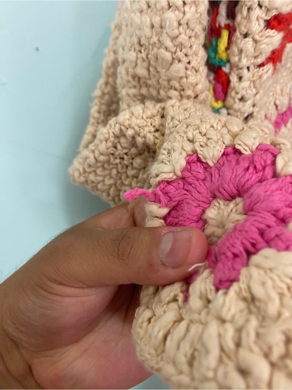 Free People Strawberry Cardi Crochet Cardigan Floral Medium - Picture 9 of 13